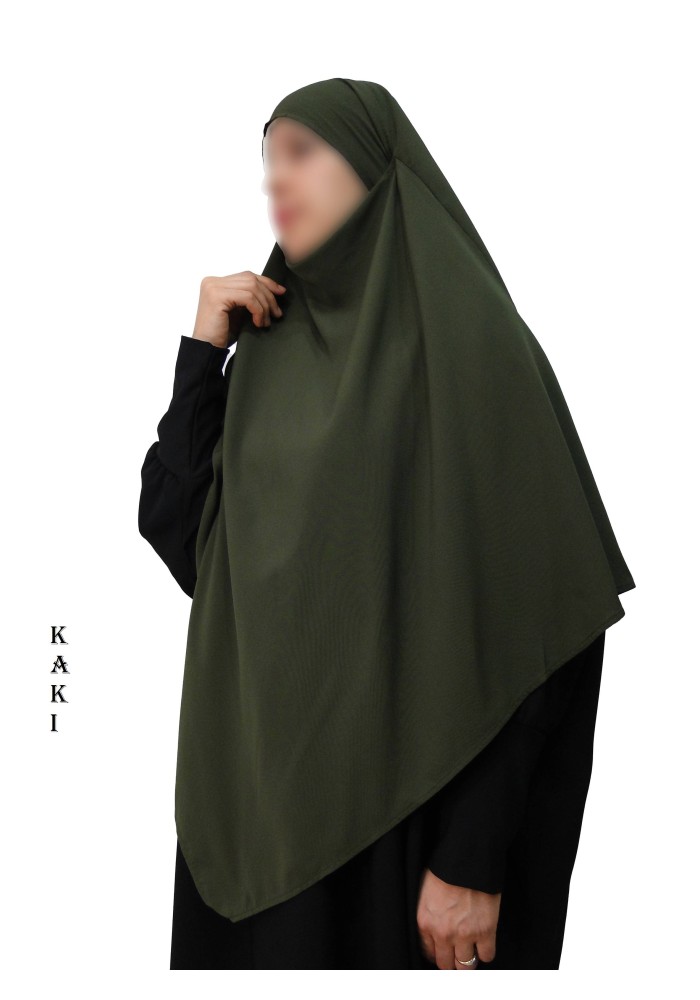 Khimar Ihsane à Pointe Court – Wool Peach