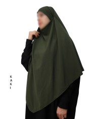Khimar Ihsane à Pointe Court – Wool Peach