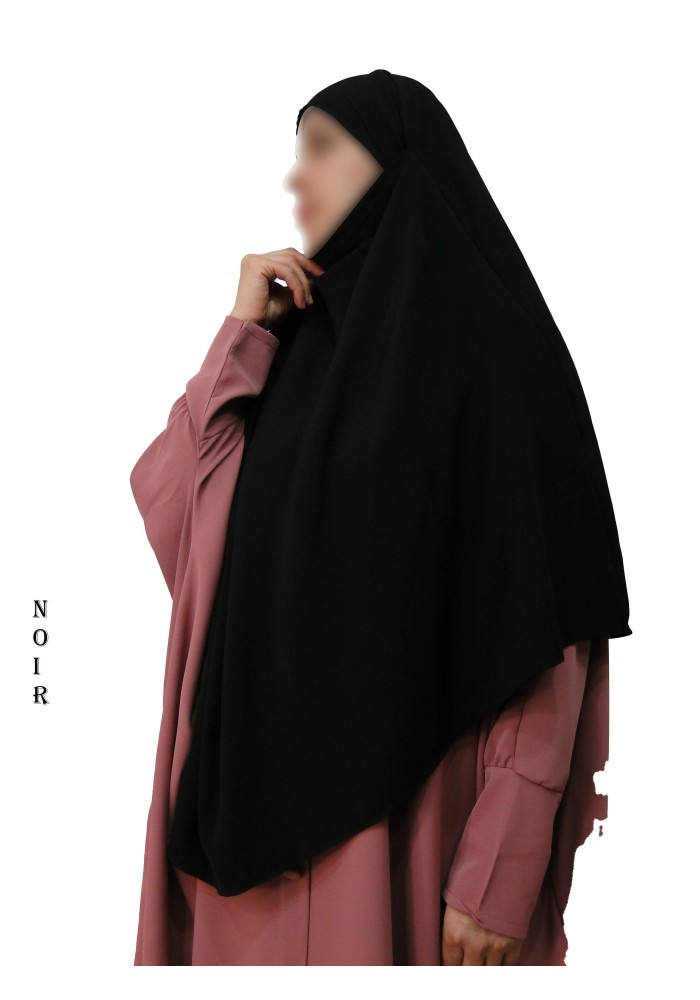 Khimar Ihsane à Pointe Court – Wool Peach
