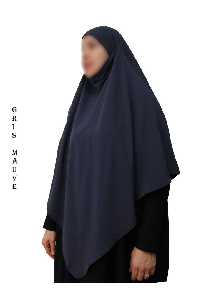 Khimar Ihsane à Pointe Court – Wool Peach