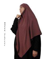 Khimar Ihsane à Pointe Court – Wool Peach