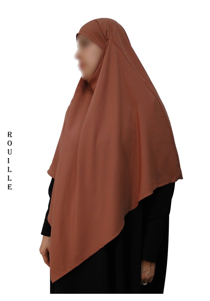 Khimar Ihsane à Pointe Court – Wool Peach