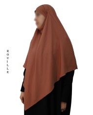 Khimar Ihsane à Pointe Court – Wool Peach