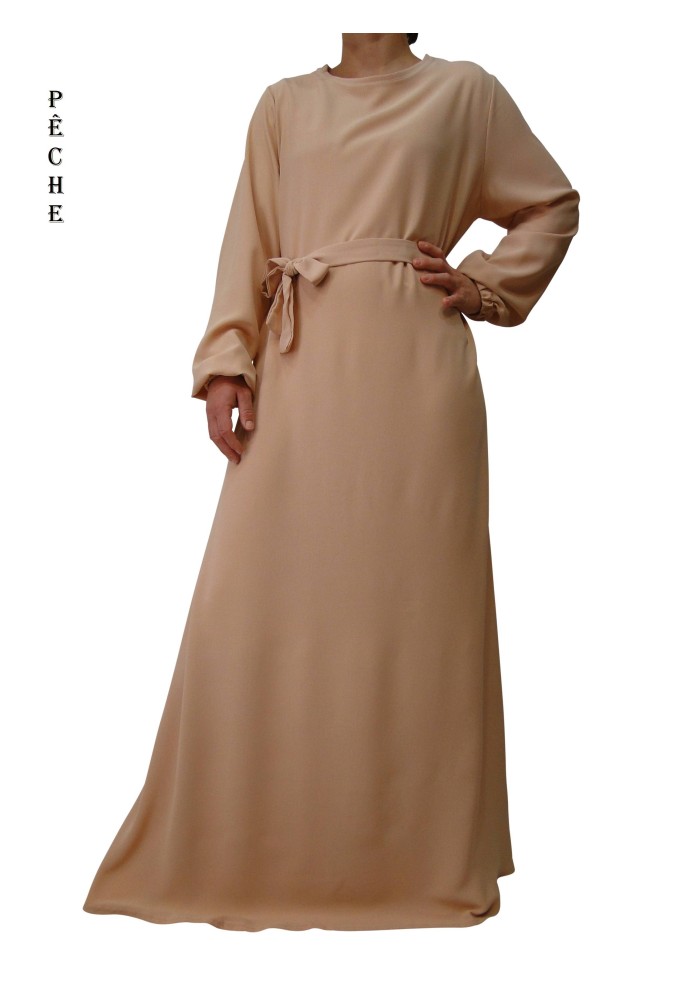 Robe Inaya avec Ceinture en Tissu Jazz – Made in France