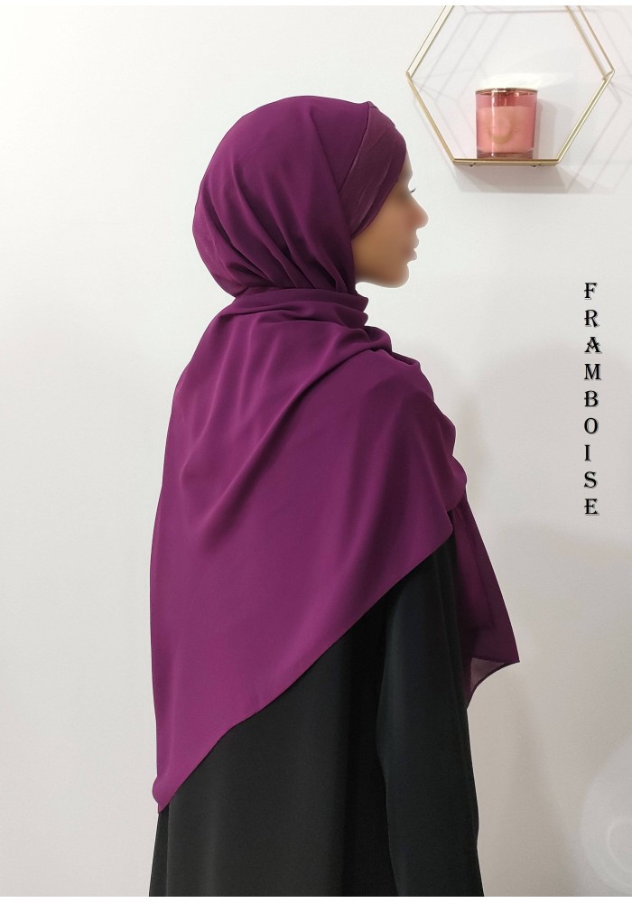 Hijab Malaisien Bonnet Croisé – Châle Intégré