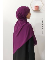 Hijab Malaisien Bonnet Croisé – Châle Intégré