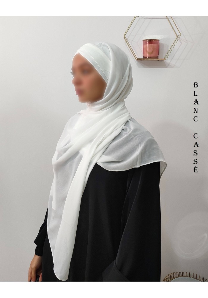 Hijab Malaisien Bonnet Croisé – Châle Intégré