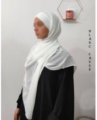 Hijab Malaisien Bonnet Croisé – Châle Intégré