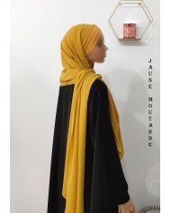 Hijab Malaisien Bonnet Croisé – Châle Intégré