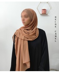 Hijab Malaisien Bonnet Croisé – Châle Intégré