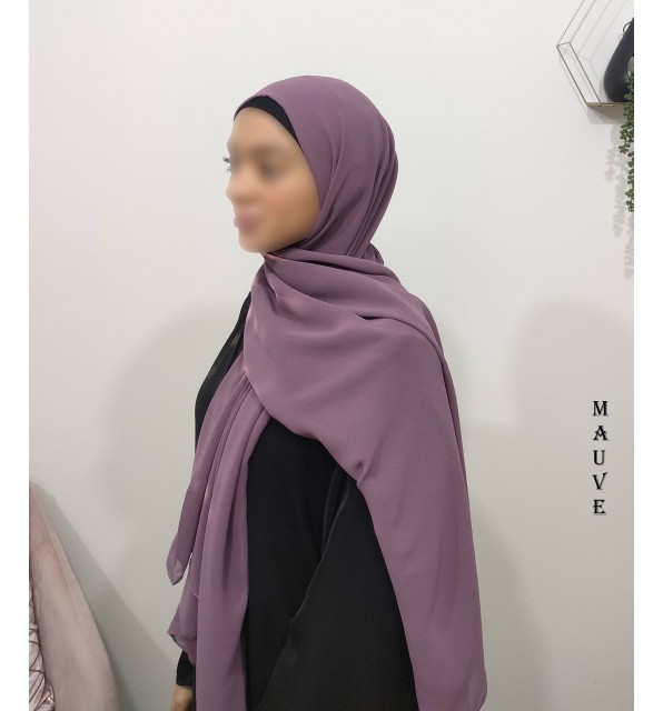 Grand Hijab Carré 160x160 cm – Georgette de Corée