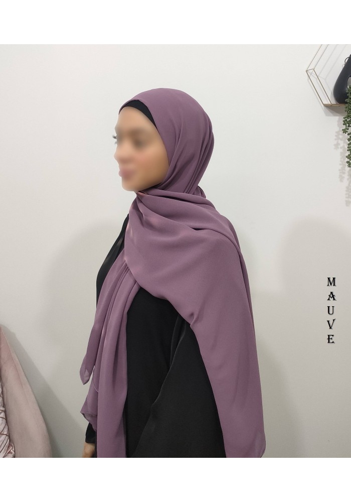 Grand Hijab Carré 160x160 cm – Georgette de Corée