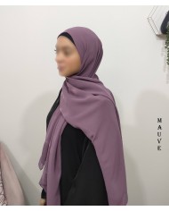 Grand Hijab Carré 160x160 cm – Georgette de Corée
