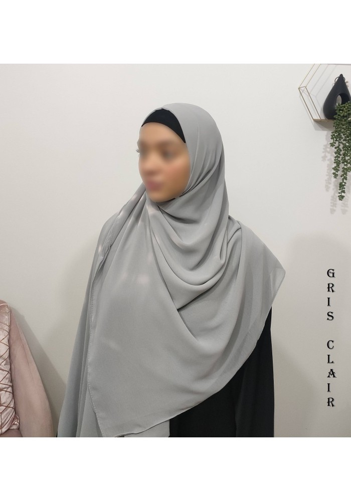 Grand Hijab Carré 160x160 cm – Georgette de Corée
