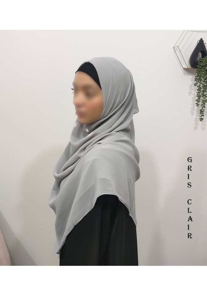 Grand Hijab Carré 160x160 cm – Georgette de Corée