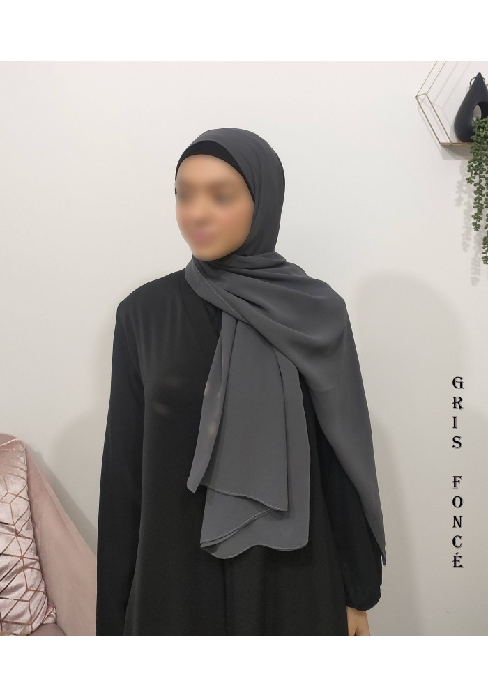 Grand Hijab Carré 160x160 cm – Georgette de Corée