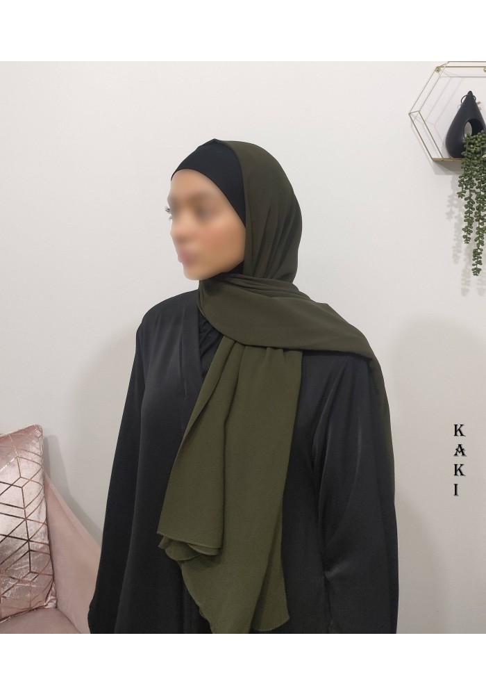 Grand Hijab Carré 160x160 cm – Georgette de Corée