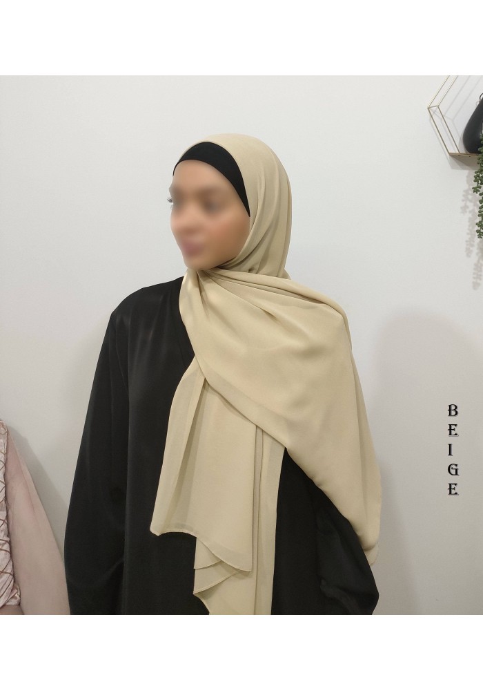 Grand Hijab Carré 160x160 cm – Georgette de Corée
