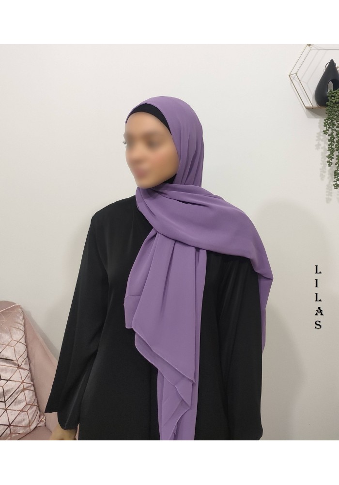 Grand Hijab Carré 160x160 cm – Georgette de Corée