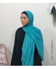 Grand Hijab Carré 160x160 cm – Georgette de Corée
