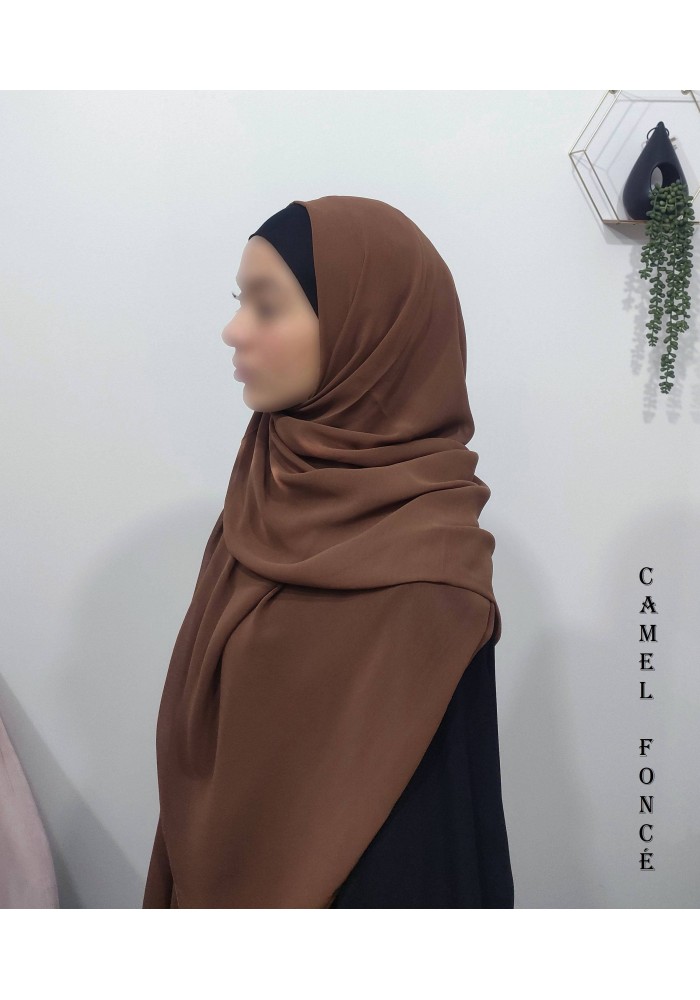 Grand Hijab Carré 160x160 cm – Georgette de Corée