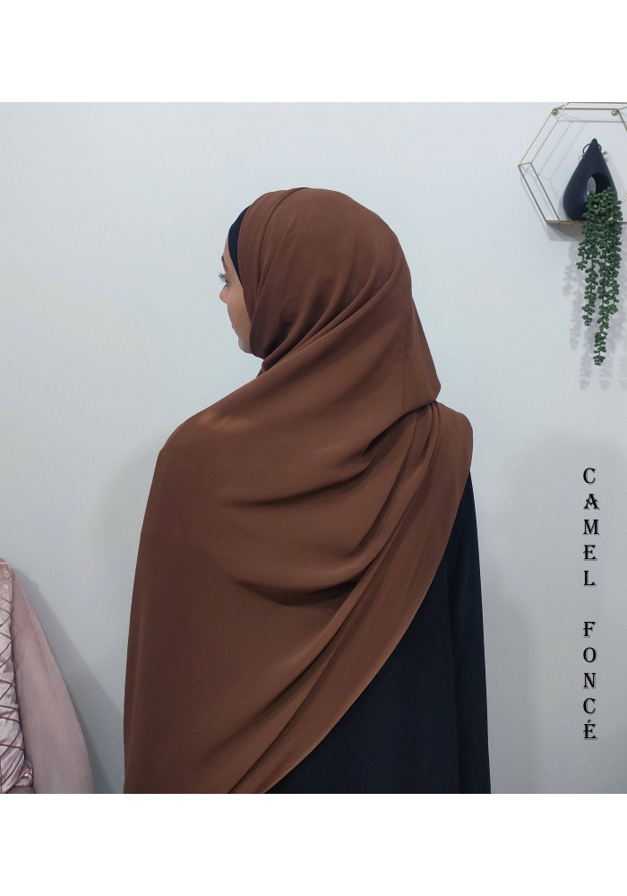 Grand Hijab Carré 160x160 cm – Georgette de Corée