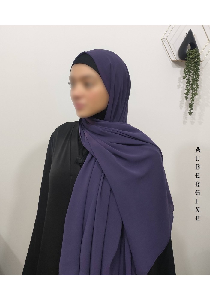 Grand Hijab Carré 160x160 cm – Georgette de Corée