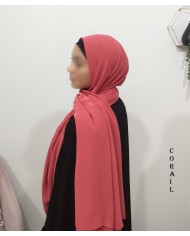 Grand Hijab Carré 160x160 cm – Georgette de Corée