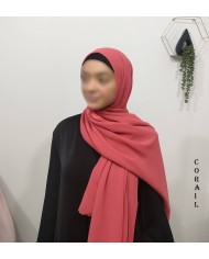 Grand Hijab Carré 160x160 cm – Georgette de Corée