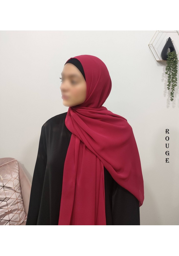 Grand Hijab Carré 160x160 cm – Georgette de Corée