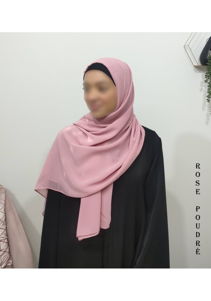 Grand Hijab Carré 160x160 cm – Georgette de Corée