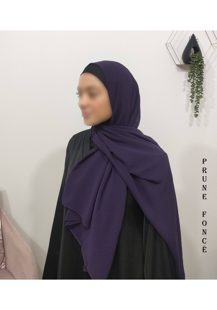 Grand Hijab Carré 160x160 cm – Georgette de Corée