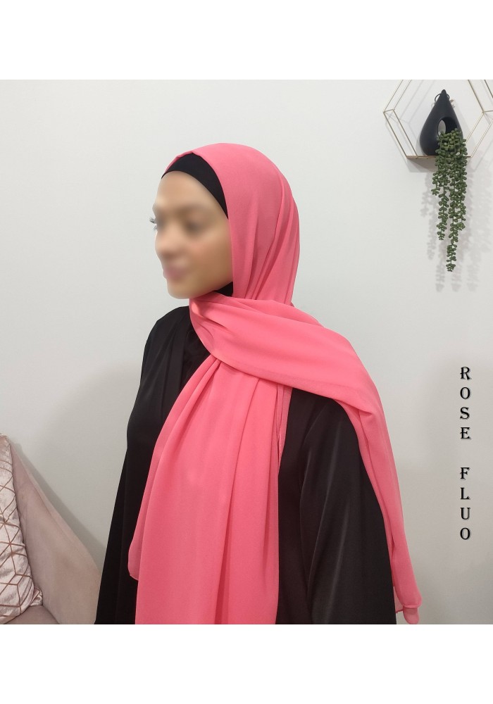 Grand Hijab Carré 160x160 cm – Georgette de Corée
