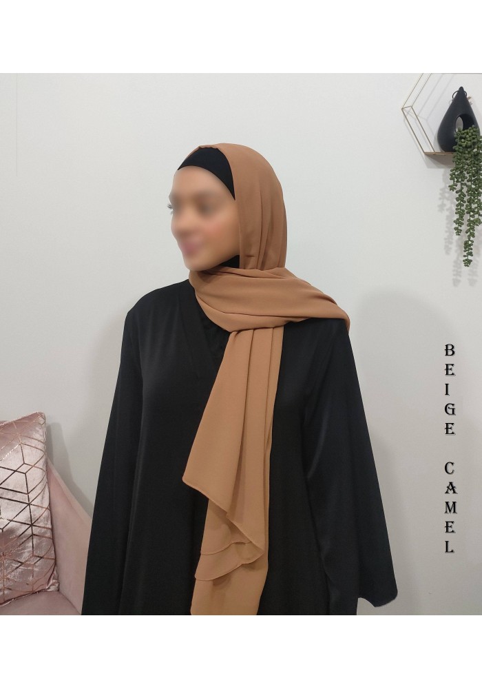 Grand Hijab Carré 160x160 cm – Georgette de Corée