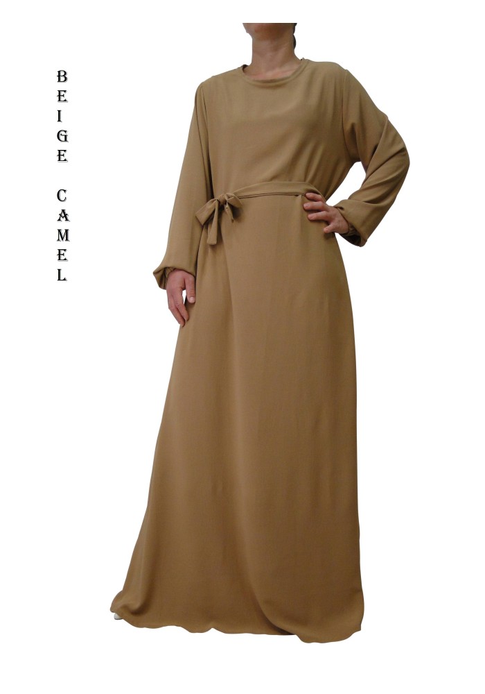 Robe Inaya avec Ceinture en Tissu Jazz – Made in France
