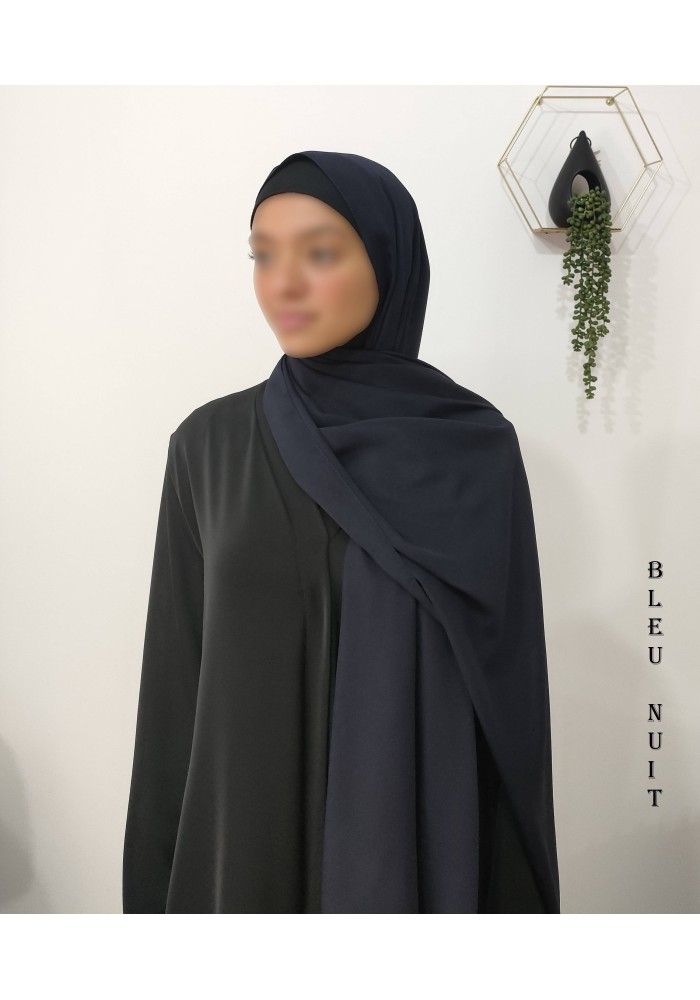 Châle Soie de Médine 190x70 cm – Hijab Opaque et Fluide
