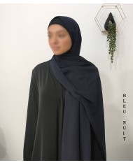 Châle Soie de Médine 190x70 cm – Hijab Opaque et Fluide