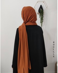 Châle Soie de Médine 190x70 cm – Hijab Opaque et Fluide
