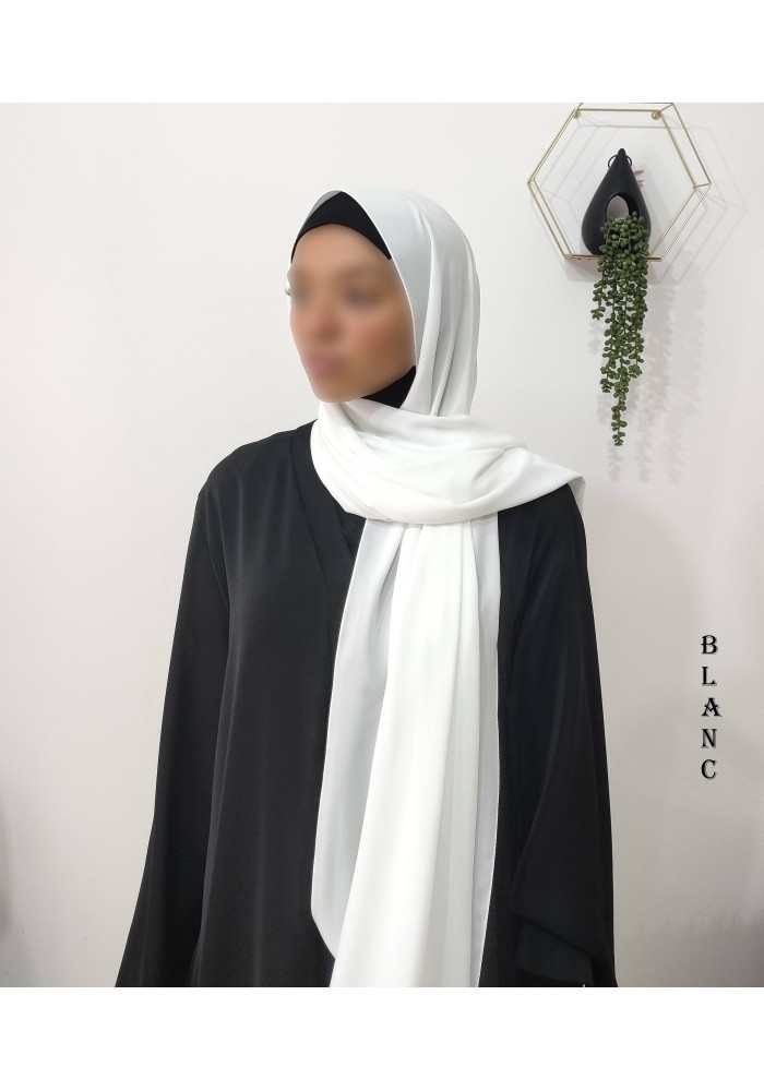 Châle Soie de Médine 190x70 cm – Hijab Opaque et Fluide