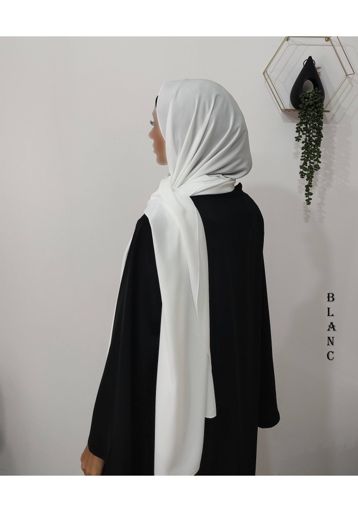 Châle Soie de Médine 190x70 cm – Hijab Opaque et Fluide