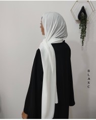 Châle Soie de Médine 190x70 cm – Hijab Opaque et Fluide