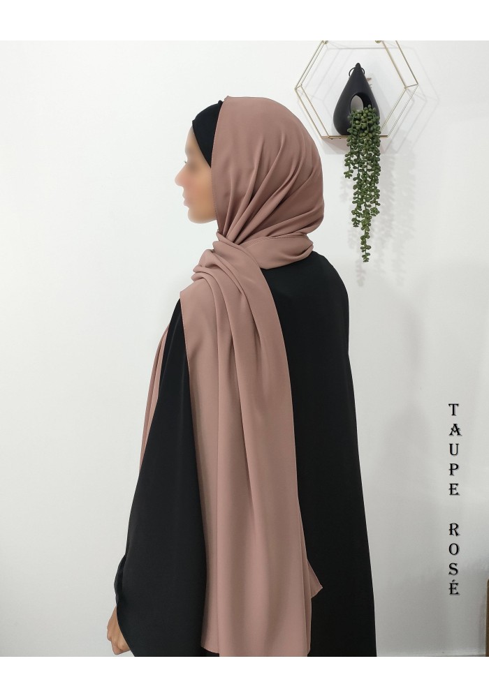 Châle Soie de Médine 190x70 cm – Hijab Opaque et Fluide