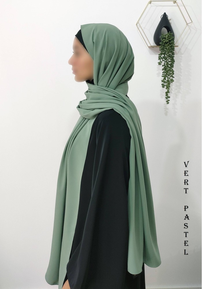 Châle Soie de Médine 190x70 cm – Hijab Opaque et Fluide