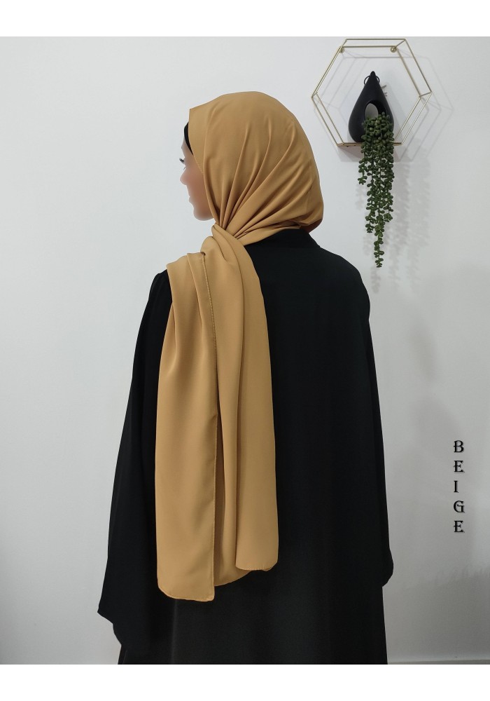 Châle Soie de Médine 190x70 cm – Hijab Opaque et Fluide