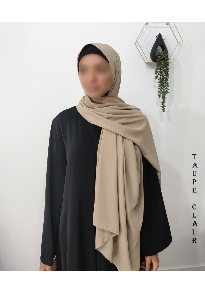 Châle Soie de Médine 190x70 cm – Hijab Opaque et Fluide