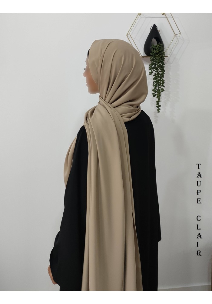 Châle Soie de Médine 190x70 cm – Hijab Opaque et Fluide