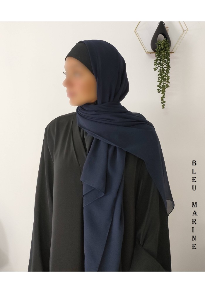 Grand Hijab Carré 160x160 cm – Georgette de Corée