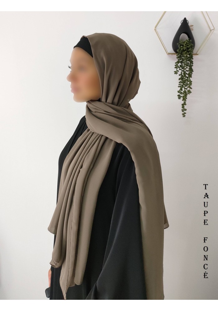 Grand Hijab Carré 160x160 cm – Georgette de Corée