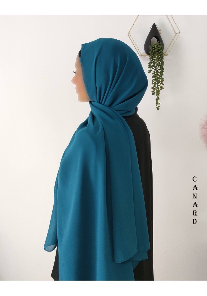 Grand Hijab Carré 160x160 cm – Georgette de Corée