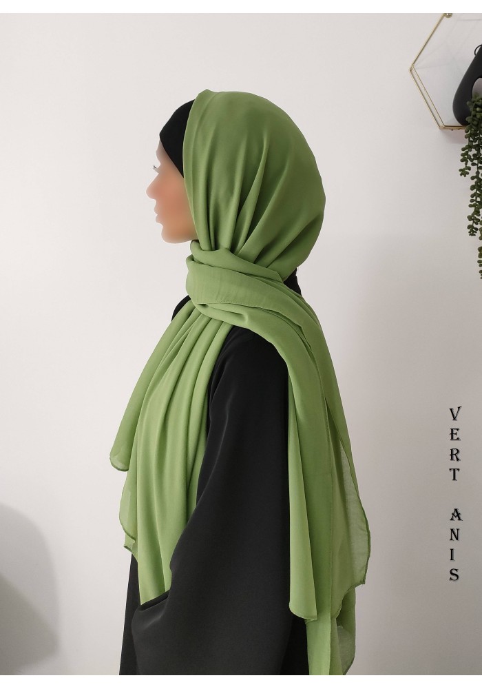 Grand Hijab Carré 160x160 cm – Georgette de Corée